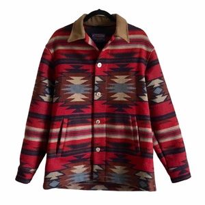 Pendleton Aztec / Southwest Blanket Coat / SZ M-L